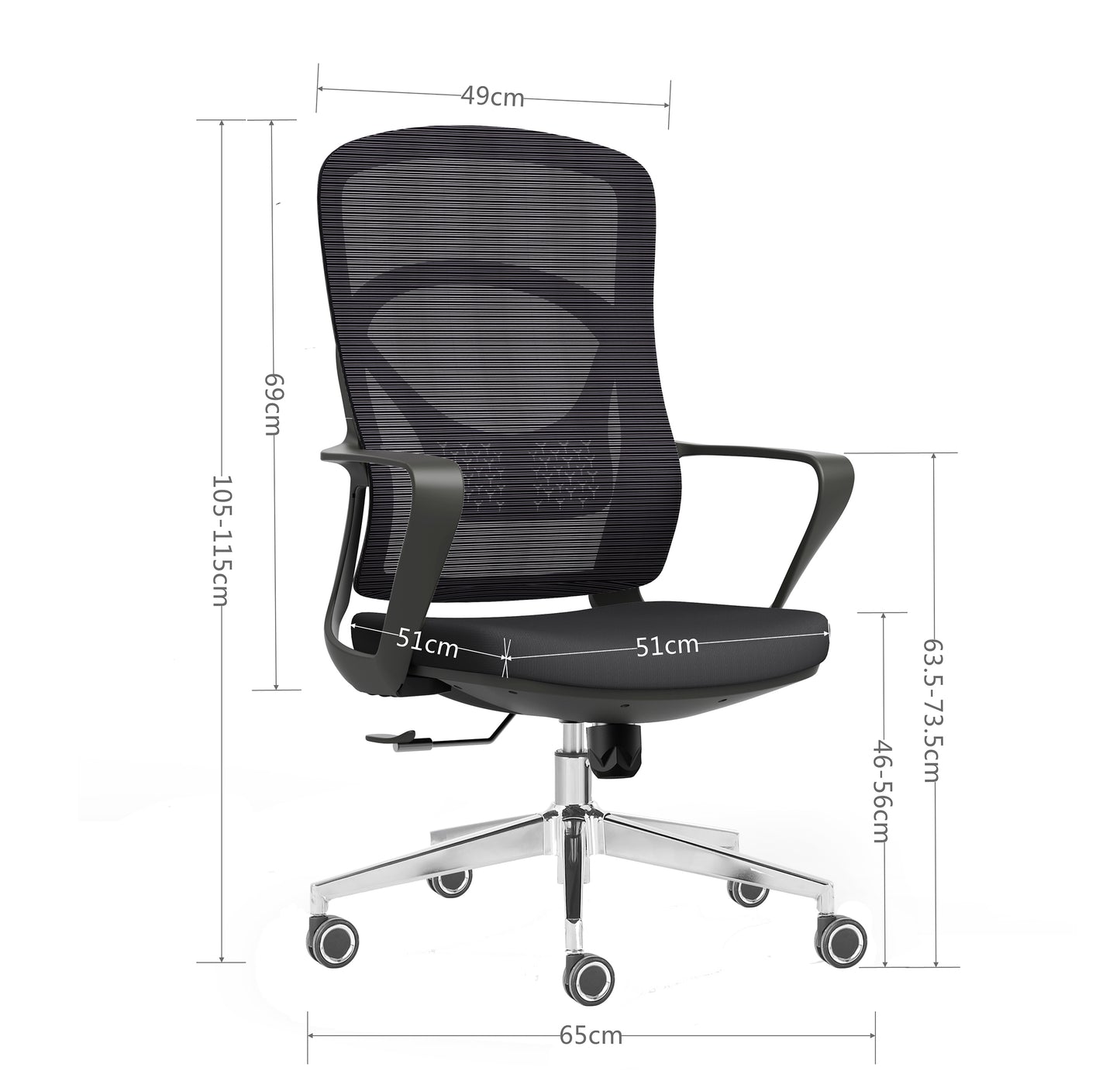 Silla de Oficina Zen Black