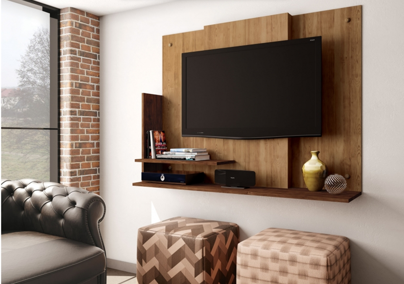 Rack de TV Moderno 32 Adapt Buriti Havana