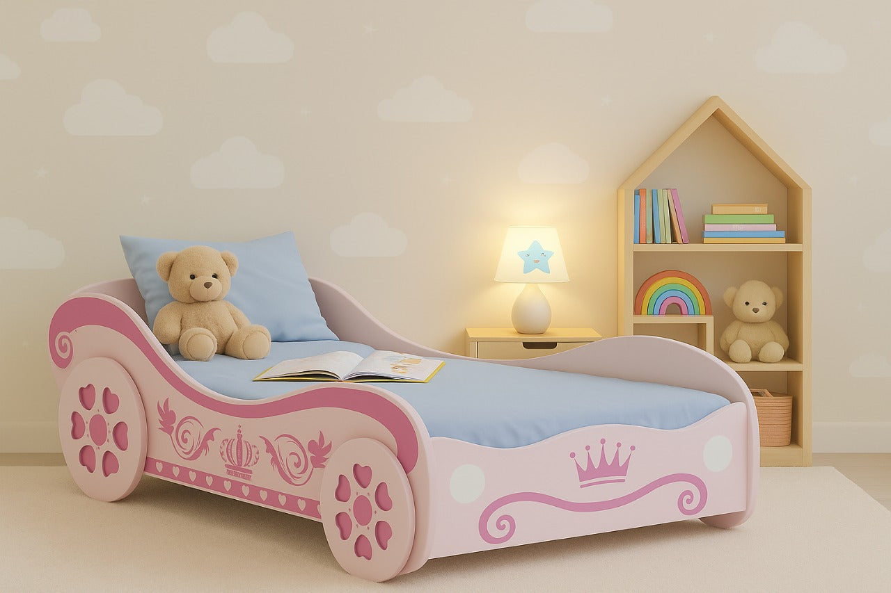 Cama 1 plaza Charlotte Rosada