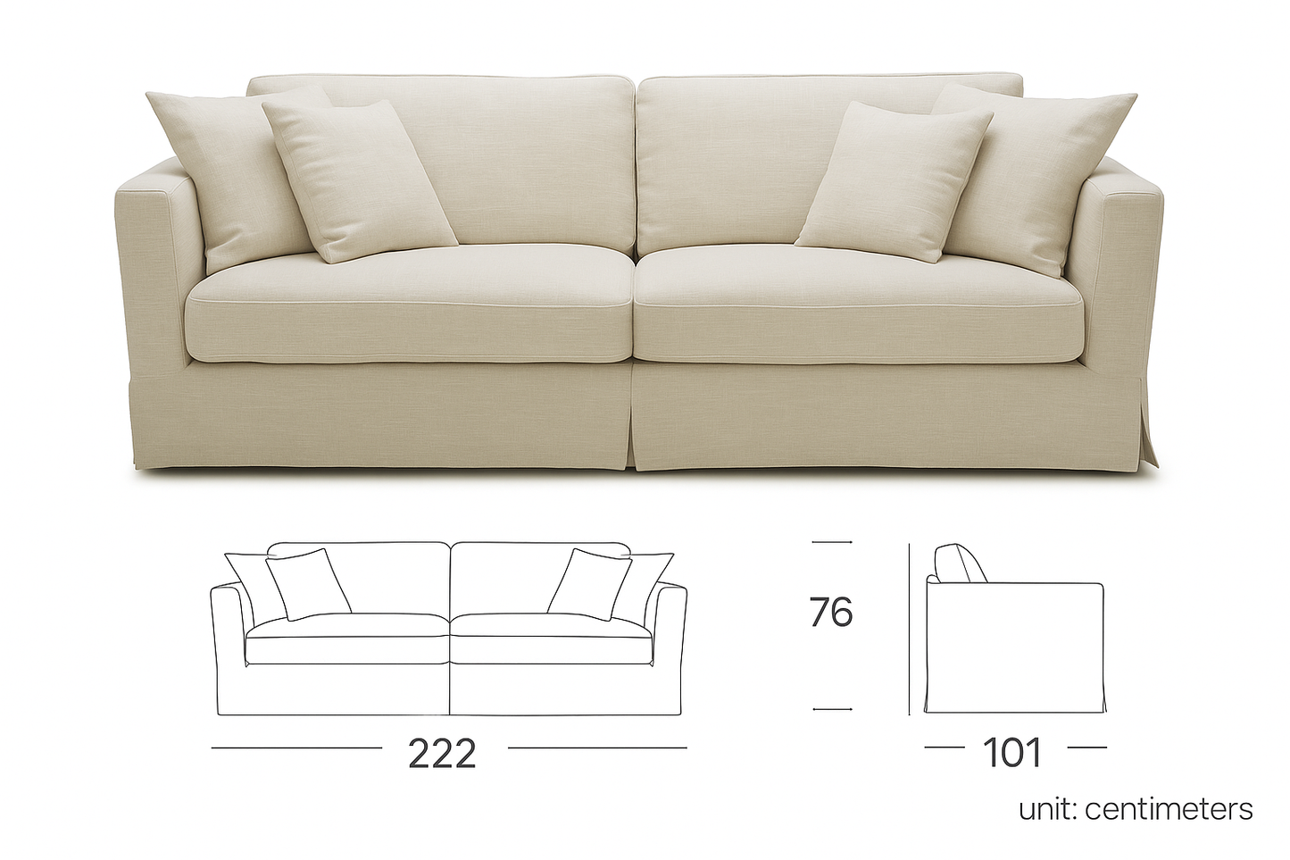 Sofá Oslo - 3 Cuerpos