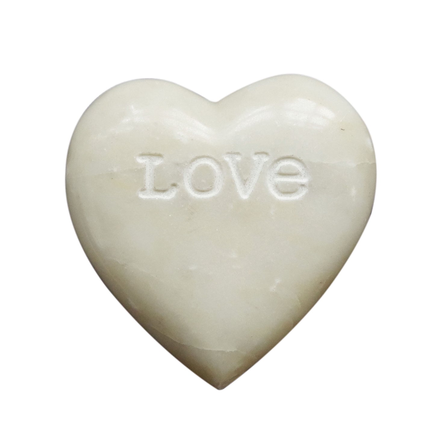 Corazón de piedra esteatita "Love"