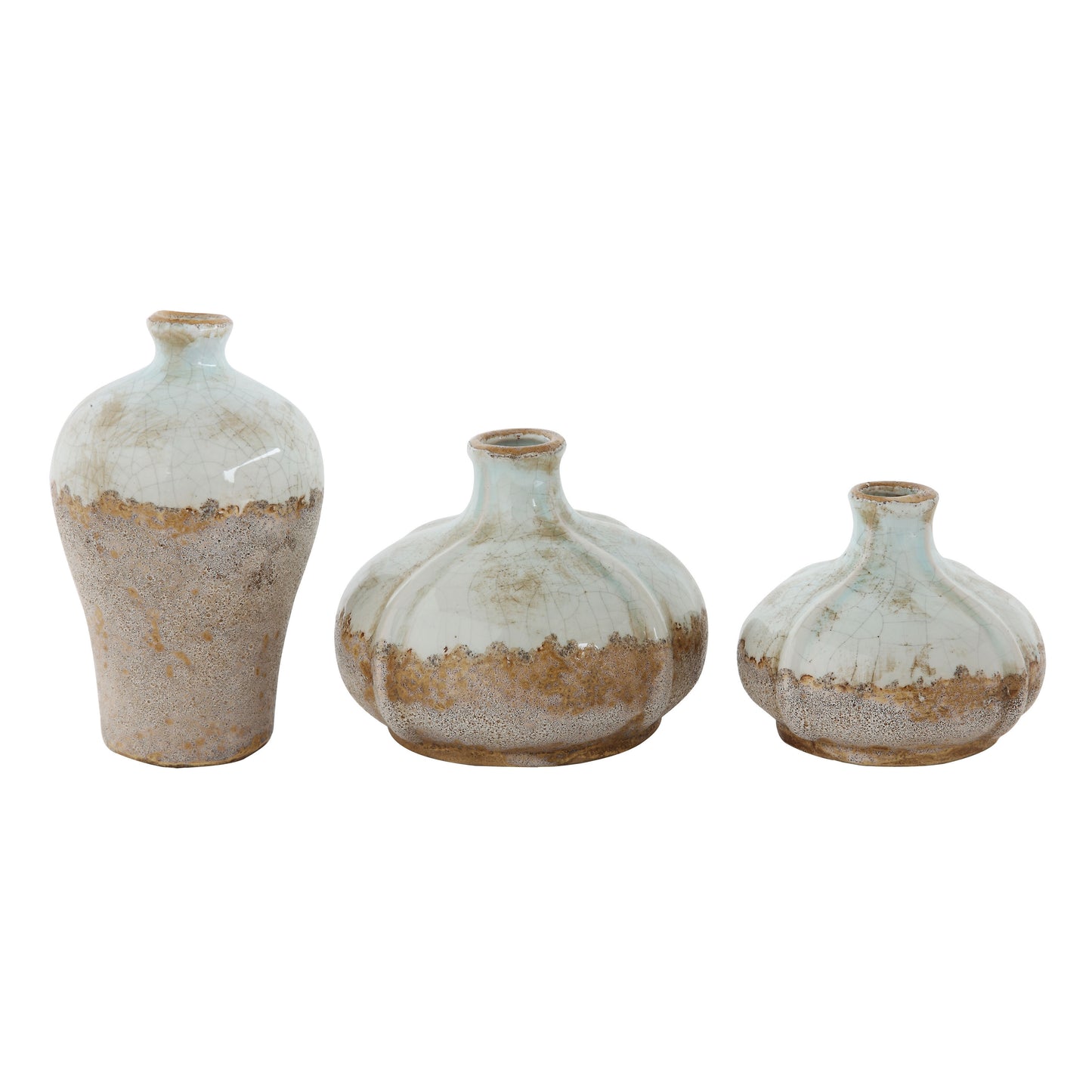 Set de 3 Jarrones de Terracota