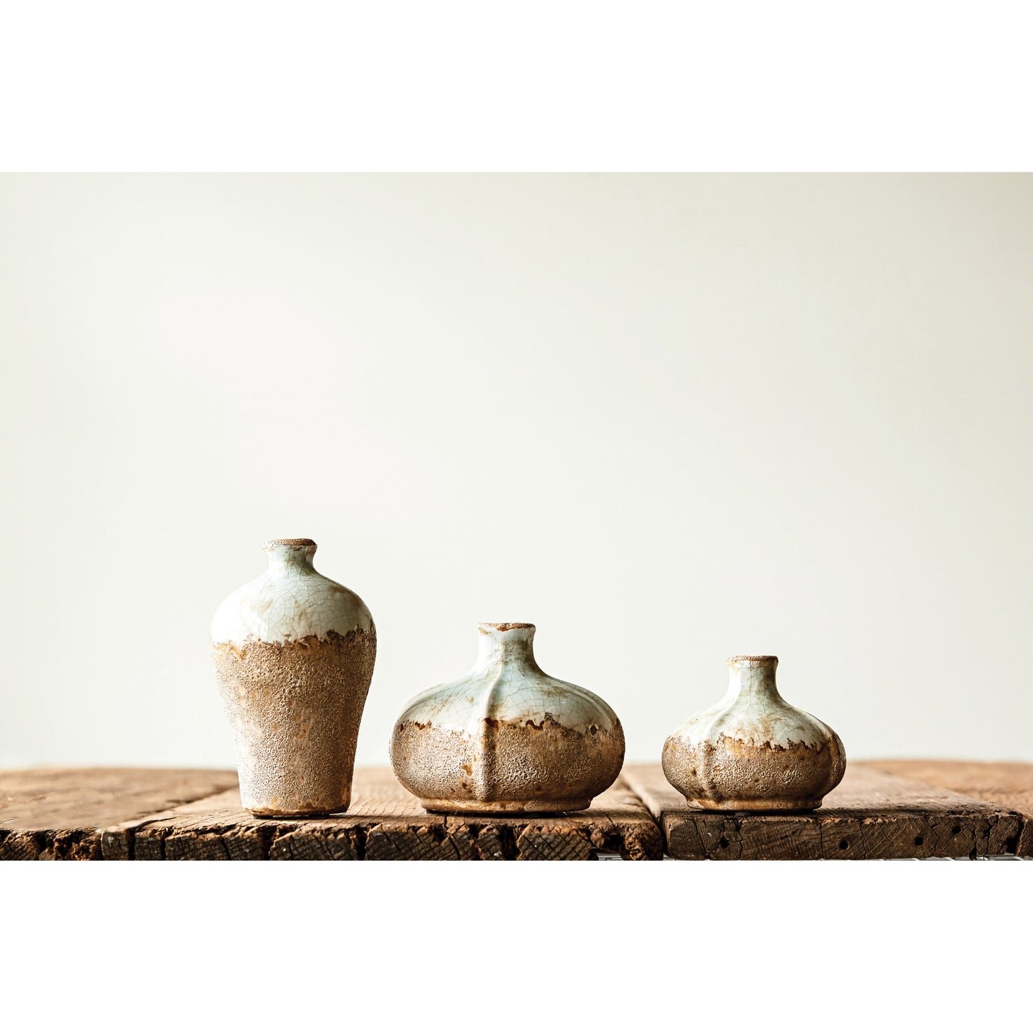 Set de 3 Jarrones de Terracota