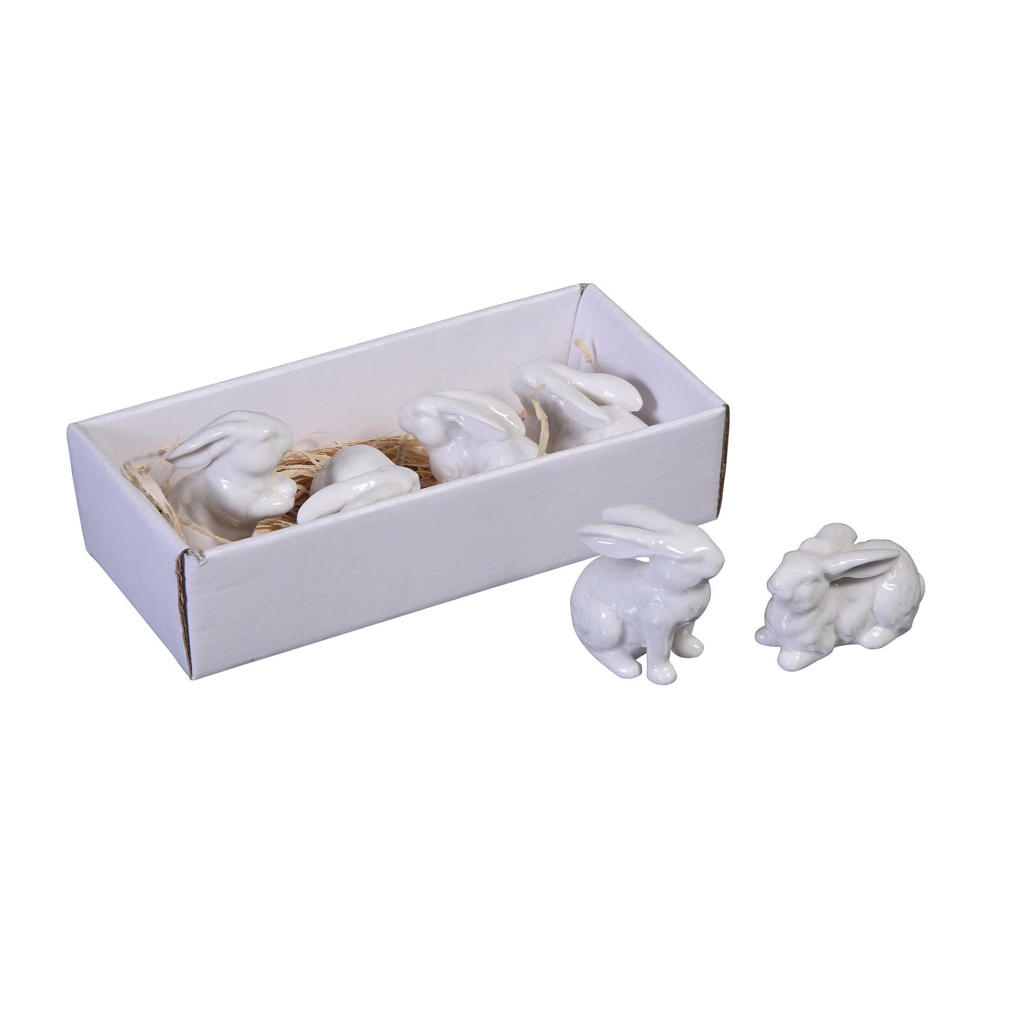 Set de 6 Conejitos de Cerámica (Caja)