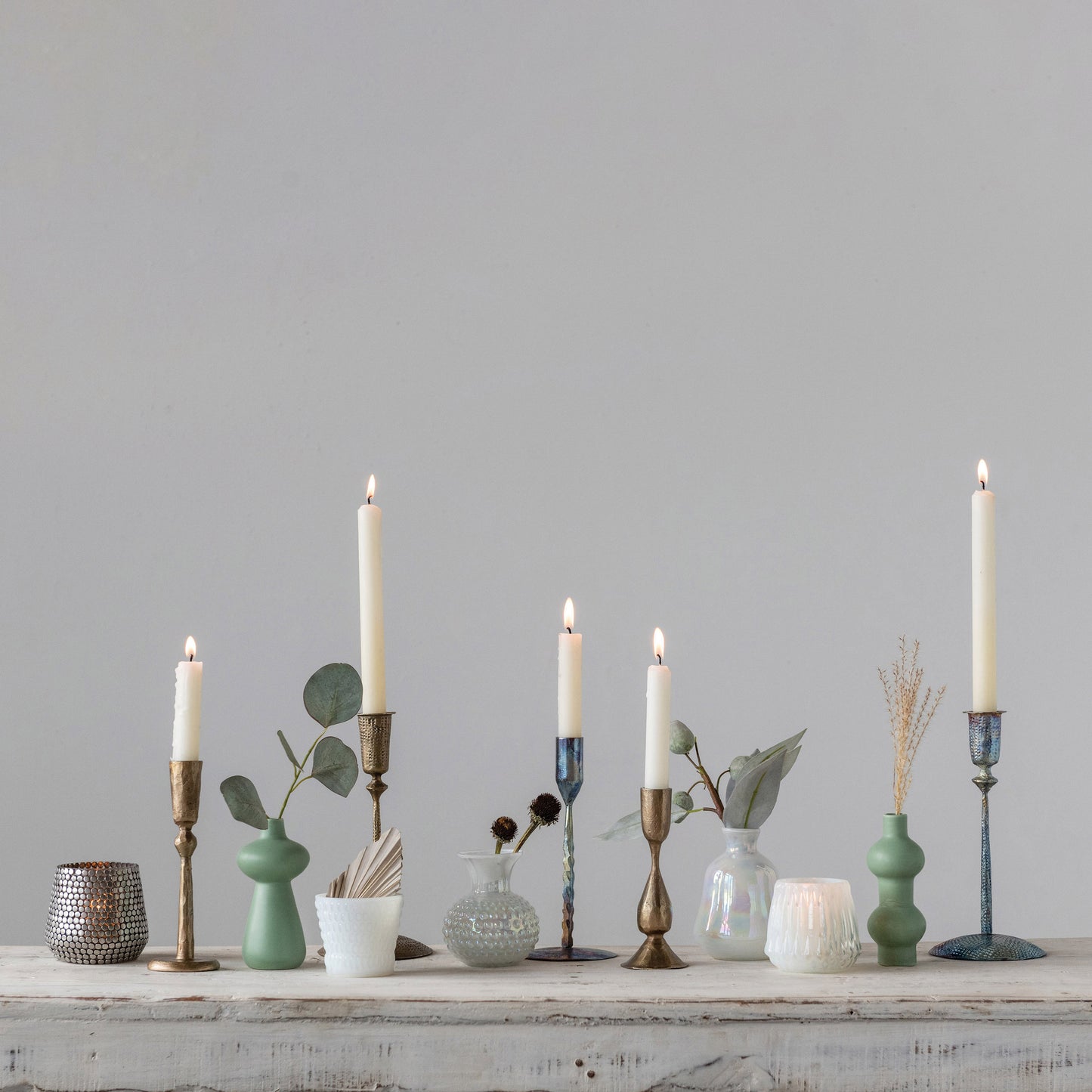 Candelabro de Hierro, acabado Antiguo