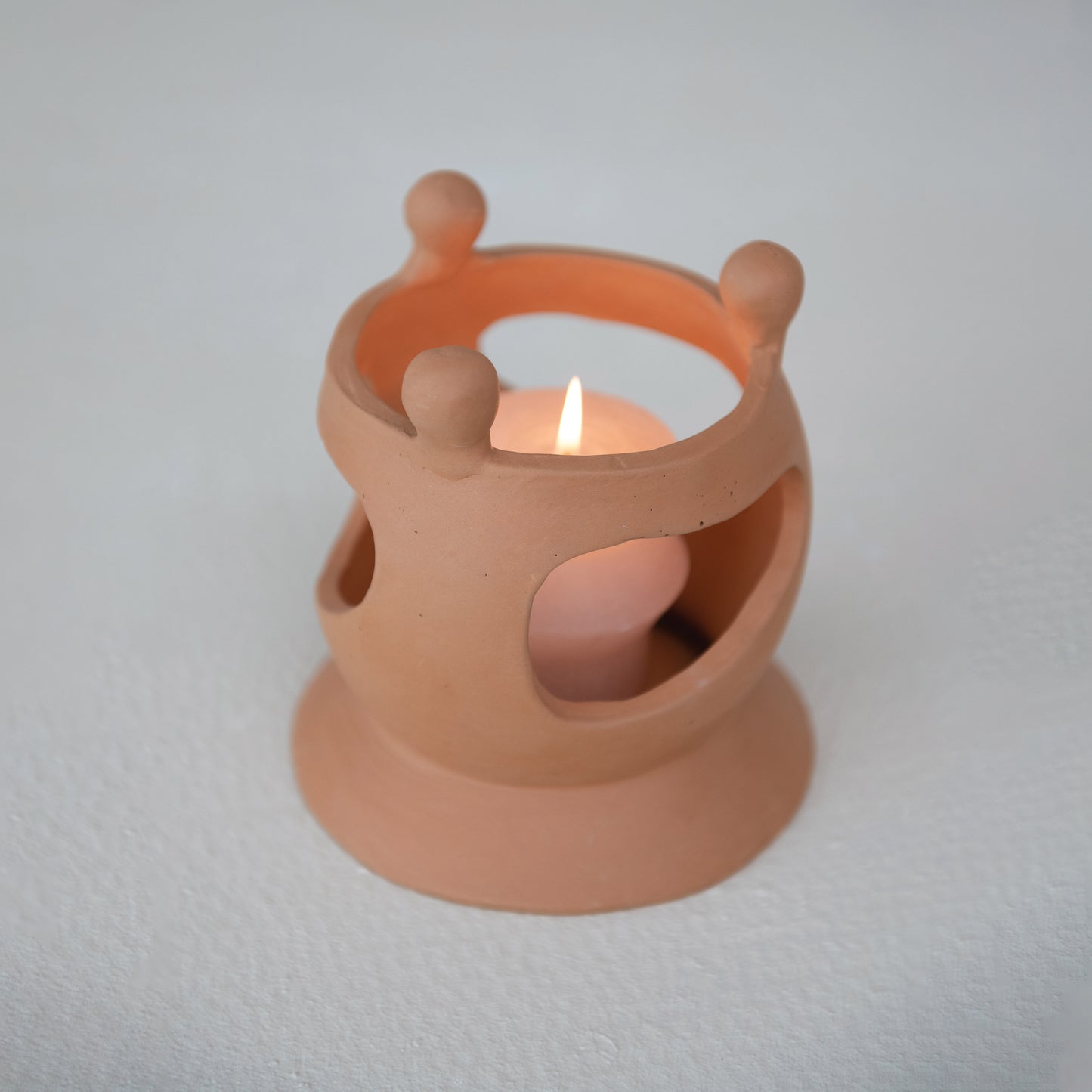 Portavelas de Terracota - Círculo de Amigos