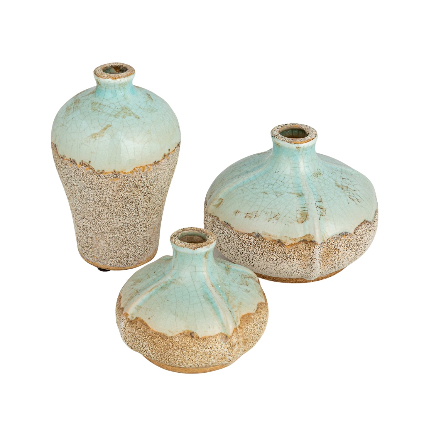 Set de 3 Jarrones de Terracota