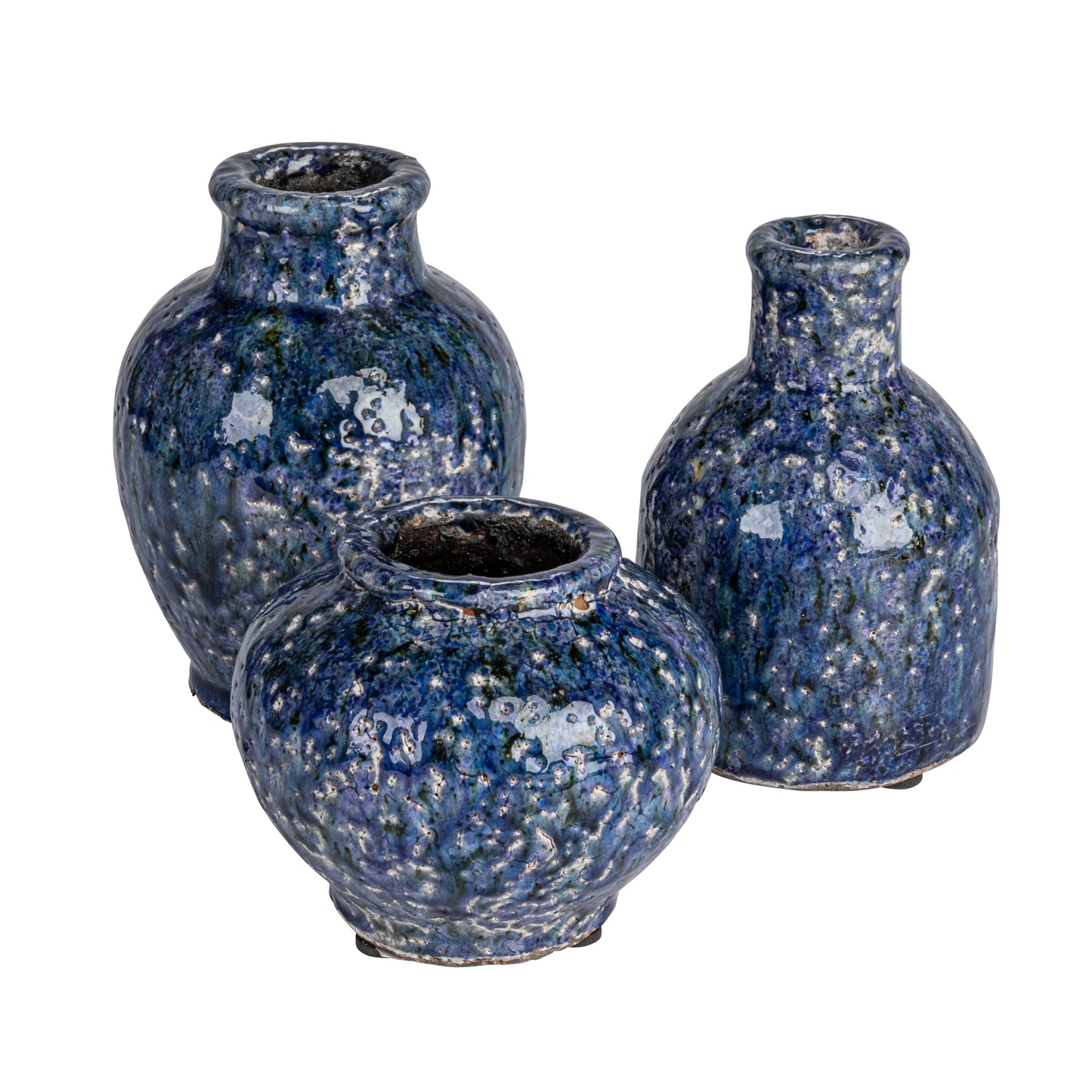 Set de 3 Floreros Decorativos de Terracota