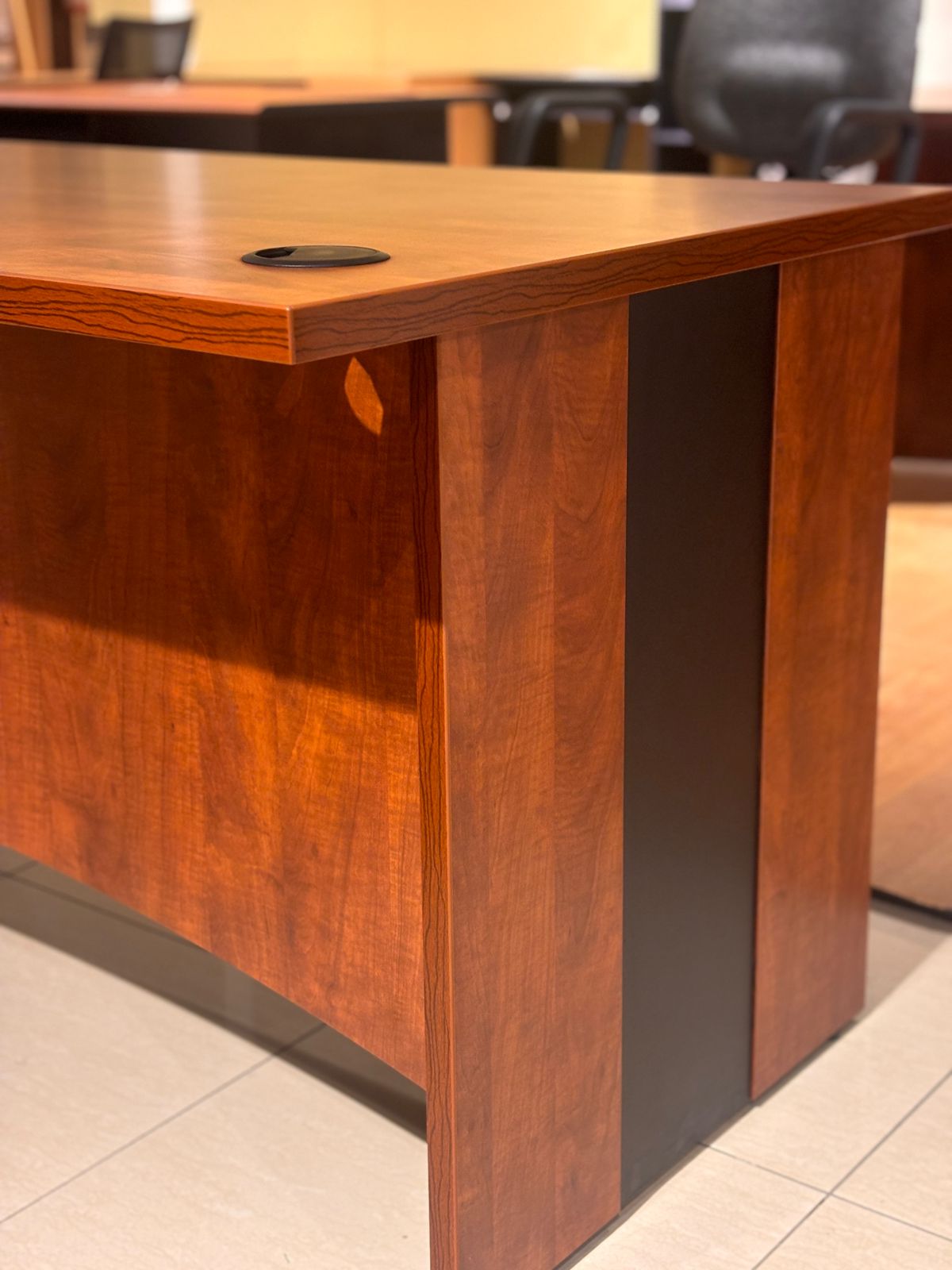 Escritorio 180x80 x75 de alto Cherry Black