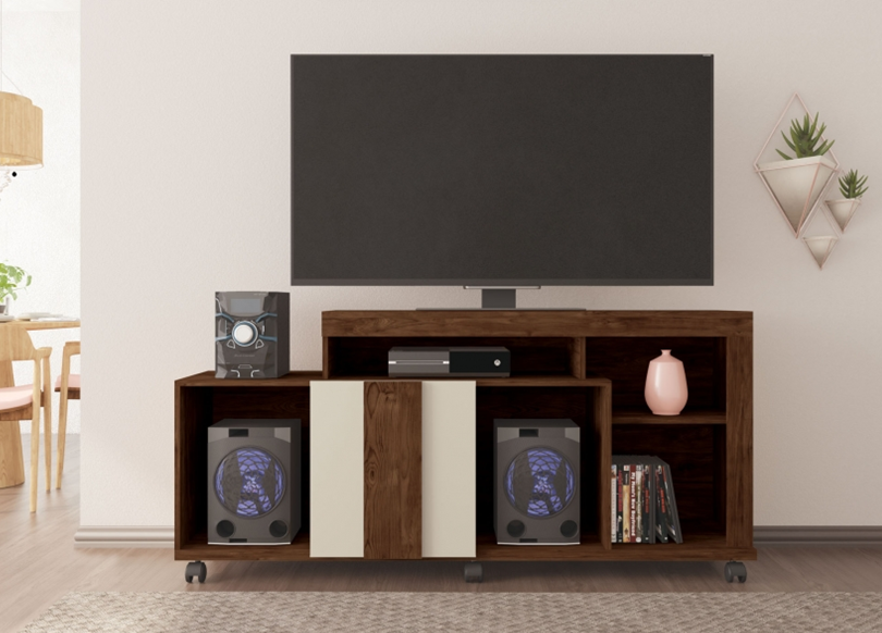 Rack Moderno Hasta 50 pulgadas Vivace Havana Buriti