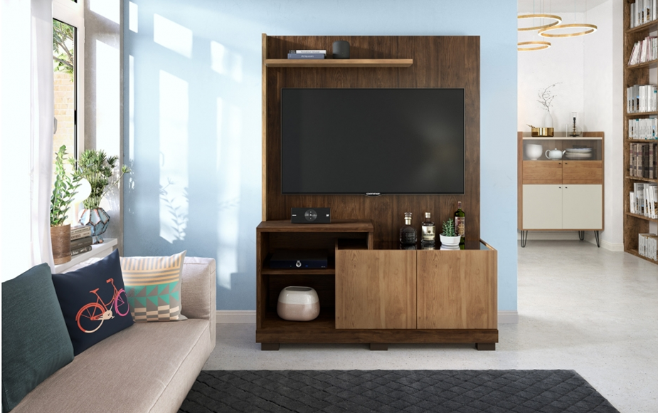 Rack y Panel Moderno Plus hasta 55 pulgadas Sofine Havana Buriti