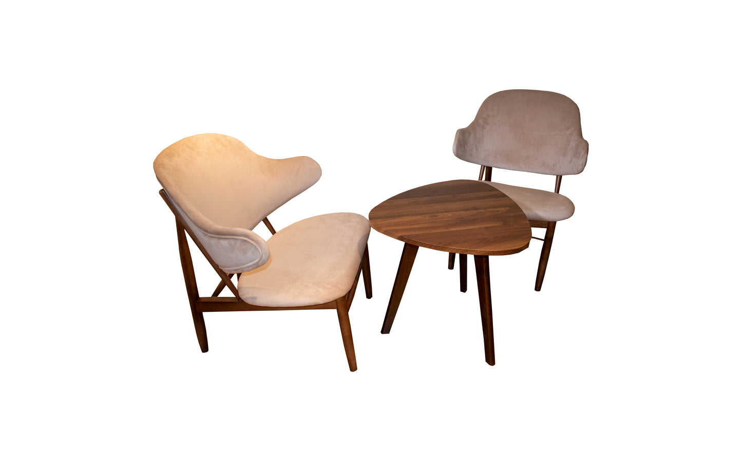Juego de mesa y sillas Ébano