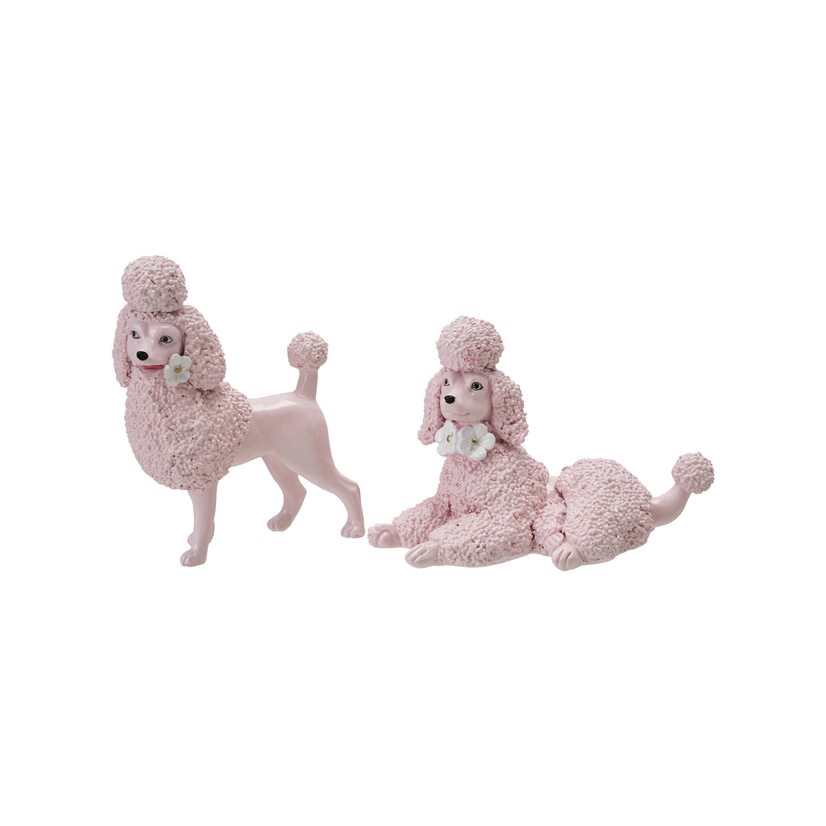 Poodle con Flor - Recostado