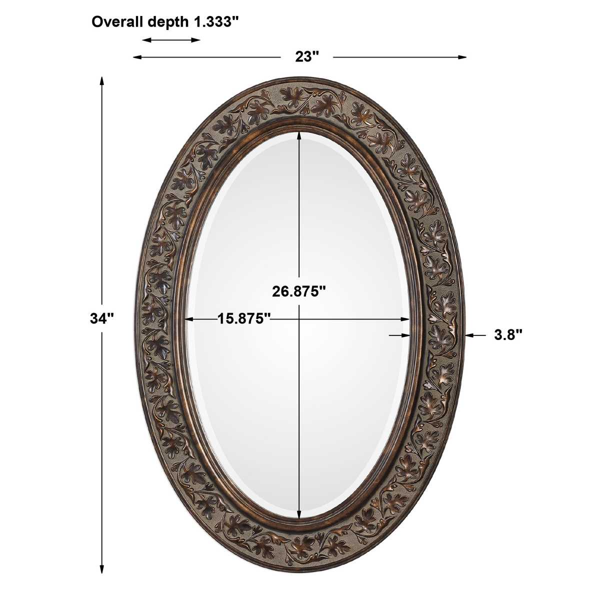 Espejo Decorativo Ovalado