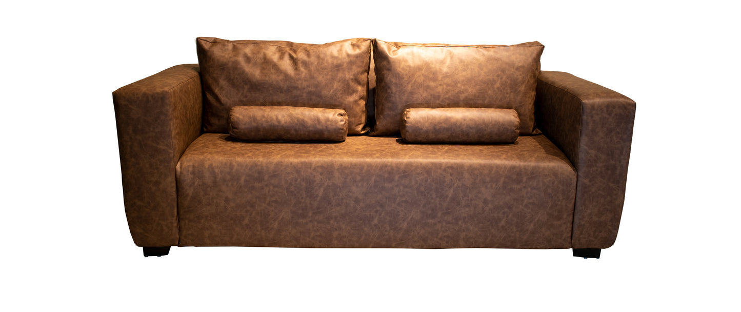 Sofa Eco Cuero Angel + Baúl