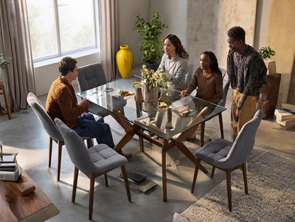 Comedor Rectangular de Vidrio