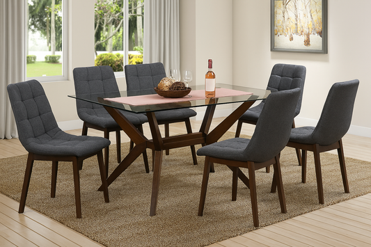Comedor Rectangular de Vidrio