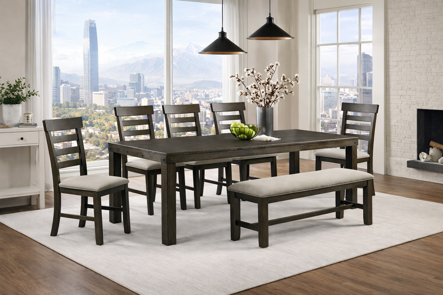 Comedor Colorado con Banqueta