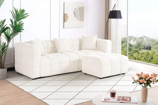 Sofá Ottoman Sea de Tres Cuerpos - Beige