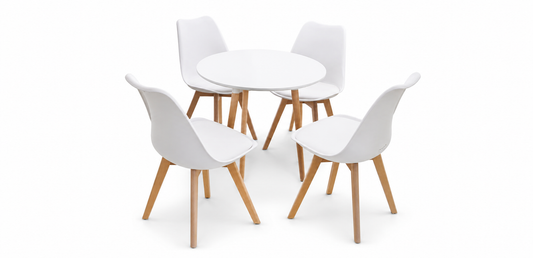 Set de Mesa y 4 Sillas Calcita