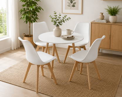 Set de Mesa y 4 Sillas Calcita