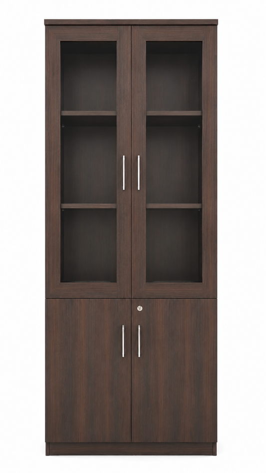 Librero tipo Estanteria Color Yugali - Con Puertas