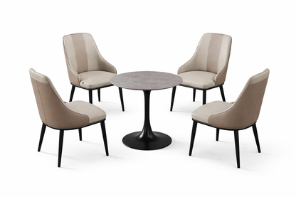 Set de 4 sillas y Mesa Grafito