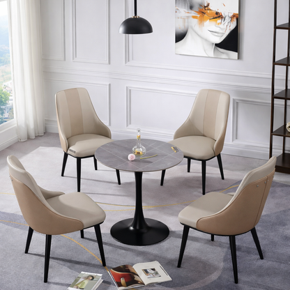 Set de 4 sillas y Mesa Grafito