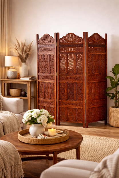 Biombo - color caoba
