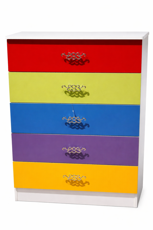 Comoda 5 cajones Multicolor