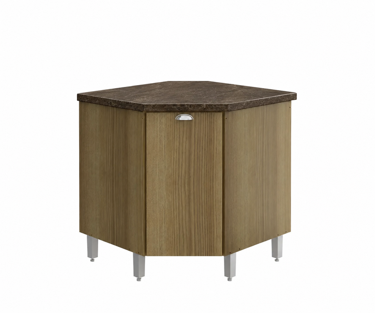Muebles esquinero NoceMadri - Con Tapa