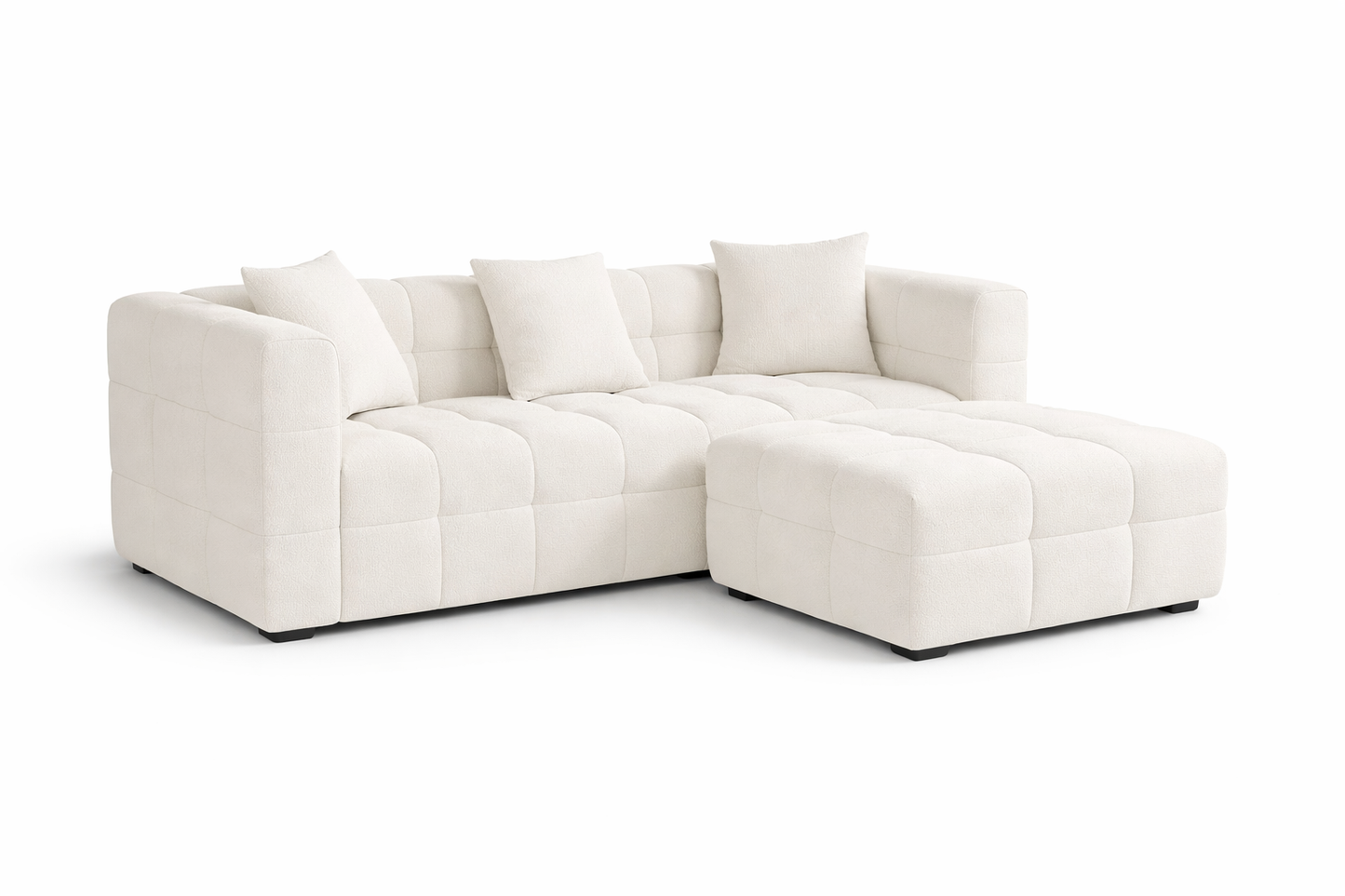 Sofá Ottoman Sea de Tres Cuerpos - Beige