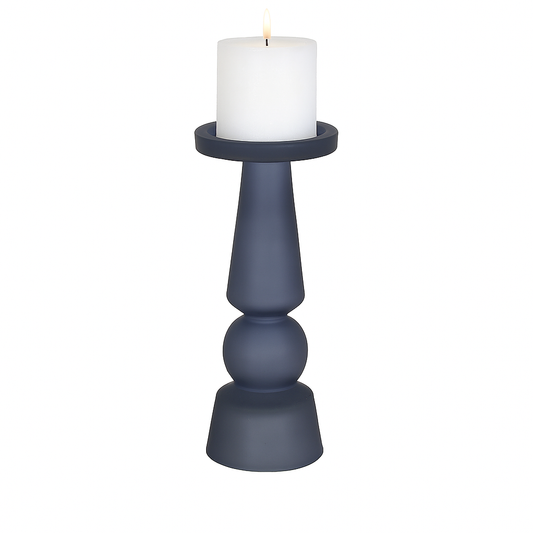 Candelabro Azul con vela