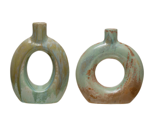 Set de 2 Jarrones de Gres