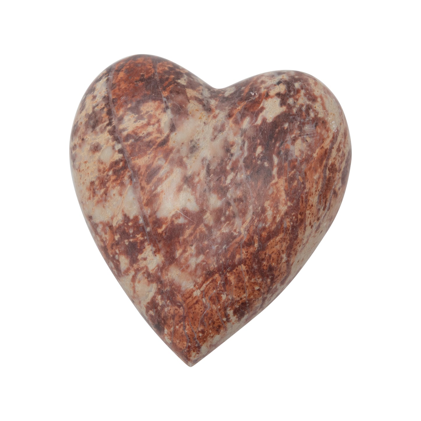 Adorno corazon de piedra Esteatita