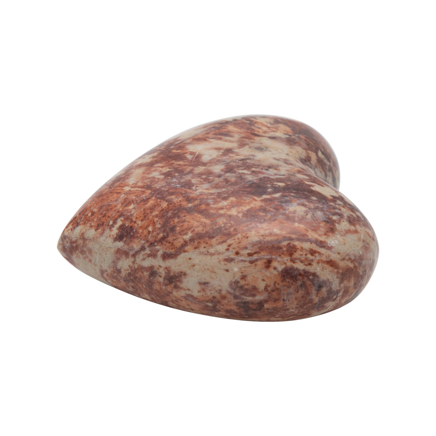 Adorno corazon de piedra Esteatita
