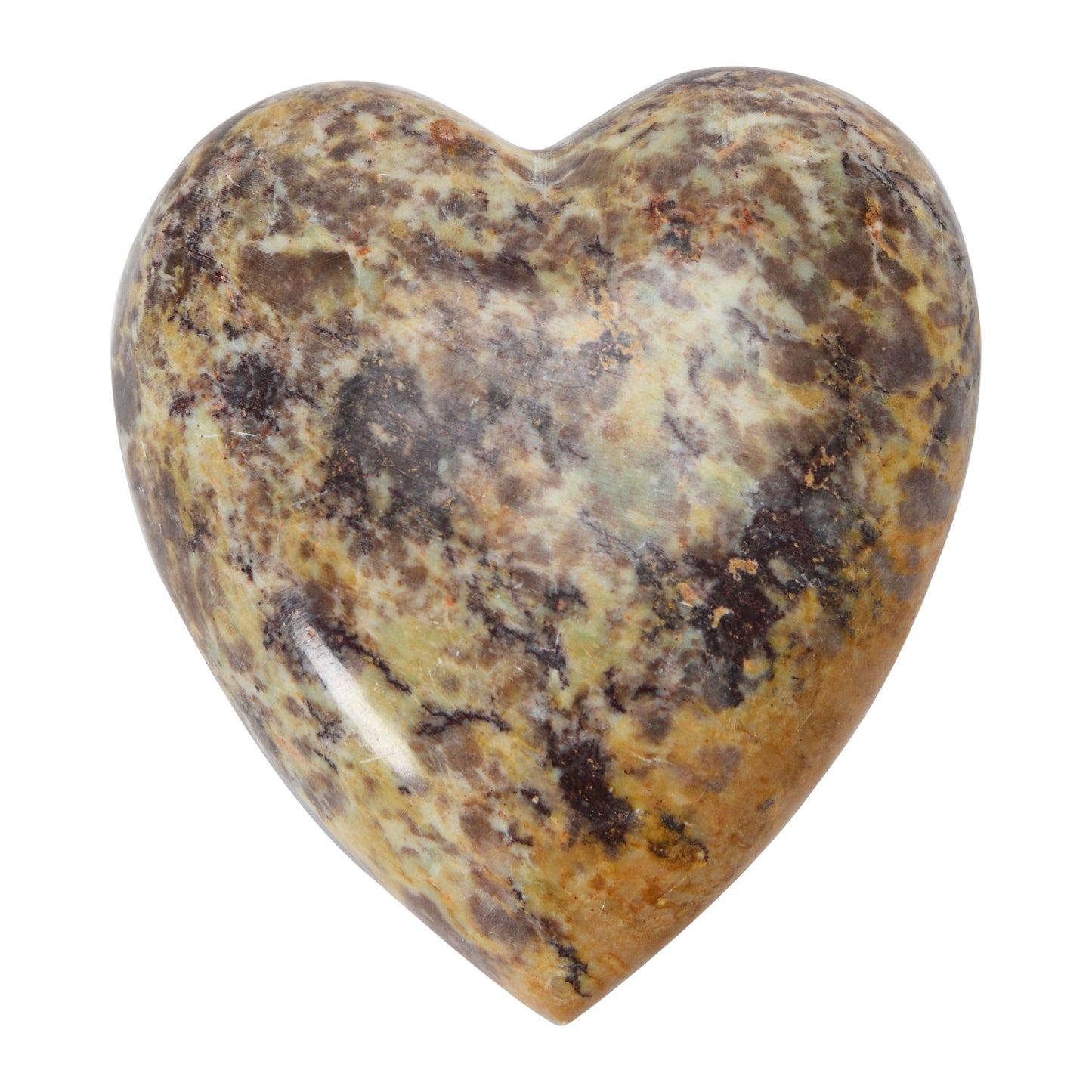 Adorno corazon de piedra Esteatita