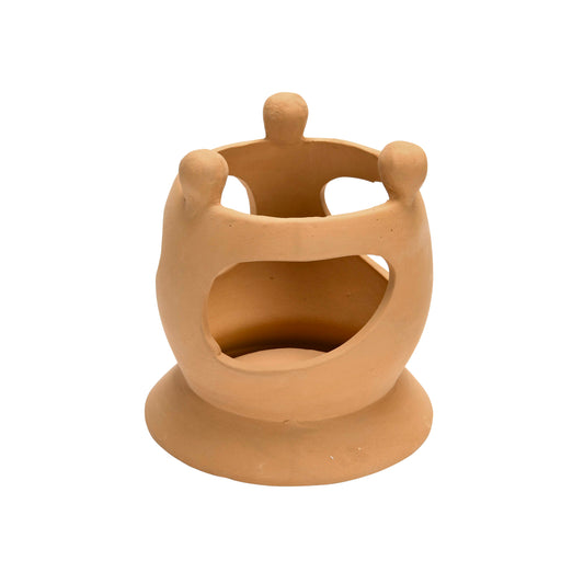 Portavelas de Terracota - Círculo de Amigos