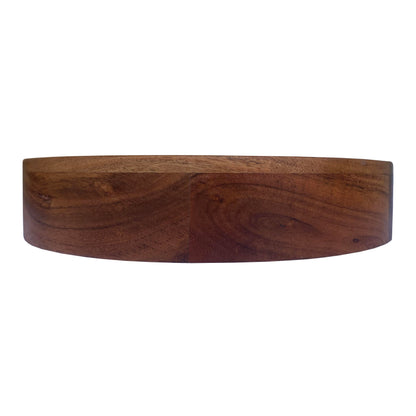 Pedestal de madera de acacia natural