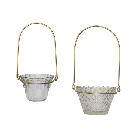 Set de 2 Portavelas Colgante, 2 diseños