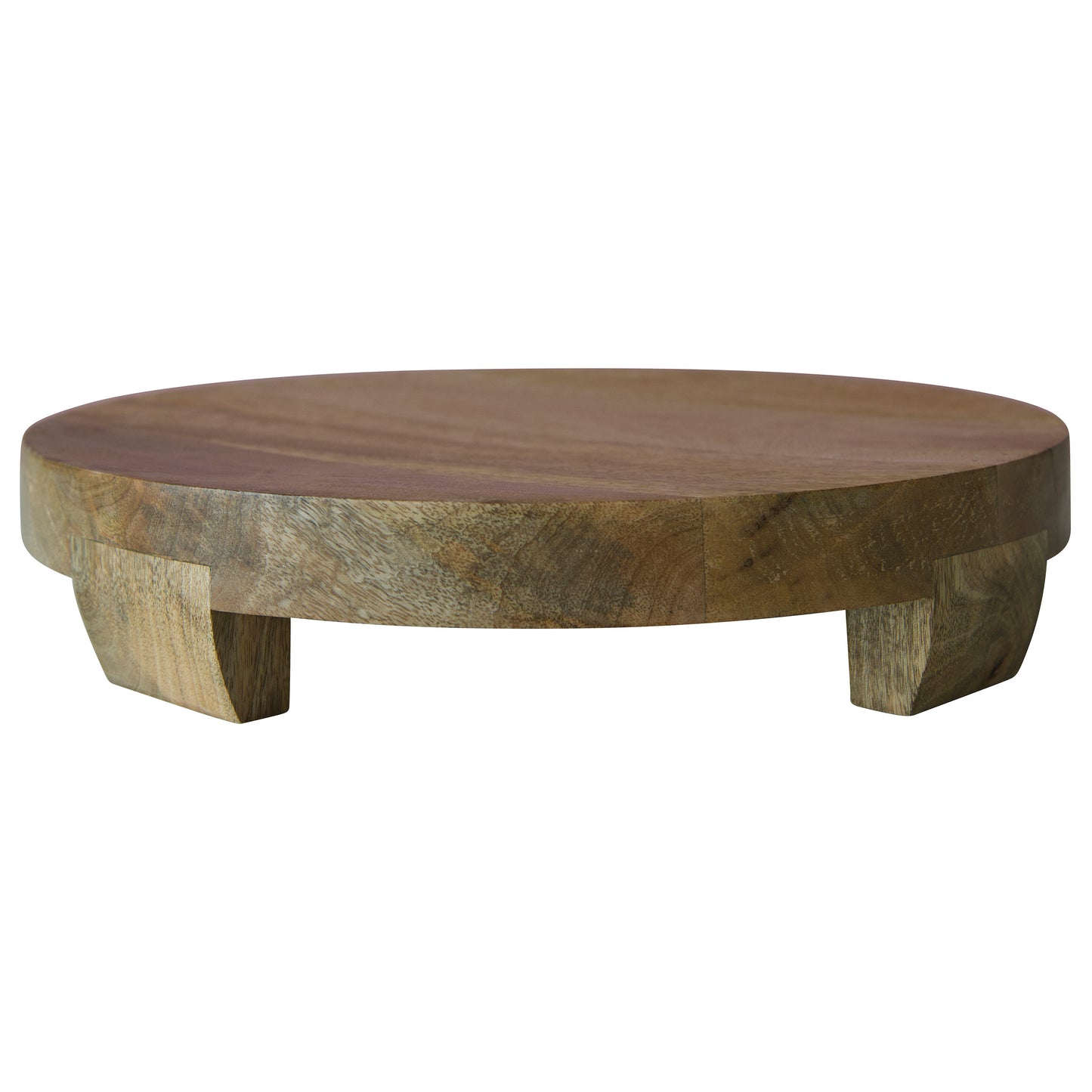 Pedestal de Madera de Mango Natural