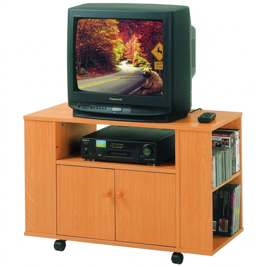 Gabinete para TV Libros y Ruedas