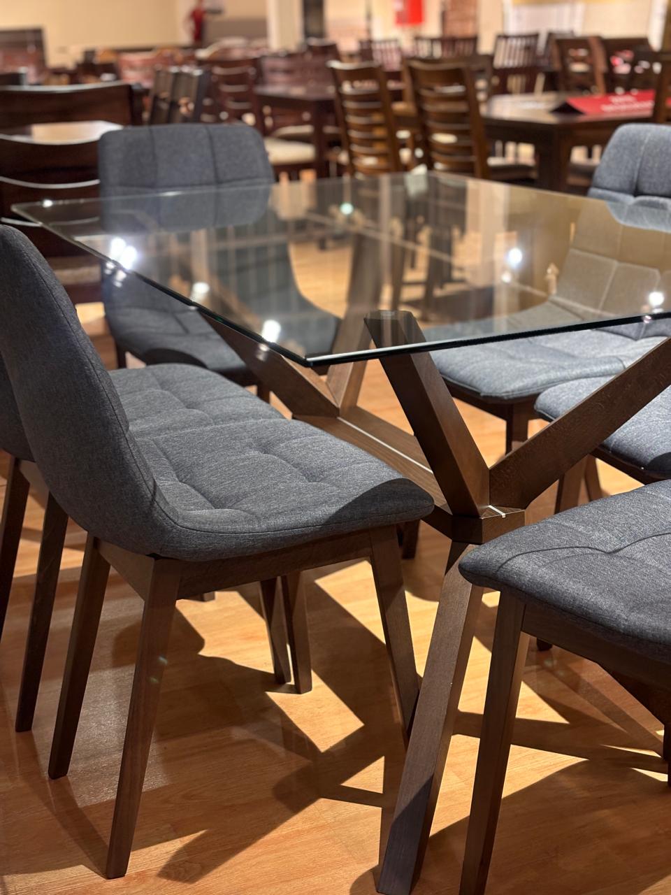 Comedor Rectangular de Vidrio – Akomoda