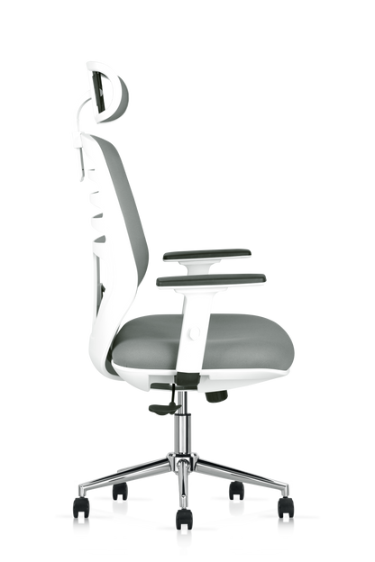 Silla Ejecutiva HI High Back Gris/ blanco