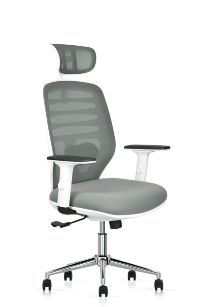 Silla Ejecutiva HI High Back Gris/ blanco