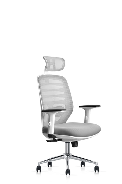 Silla Ejecutiva HI High Back Gris/ blanco