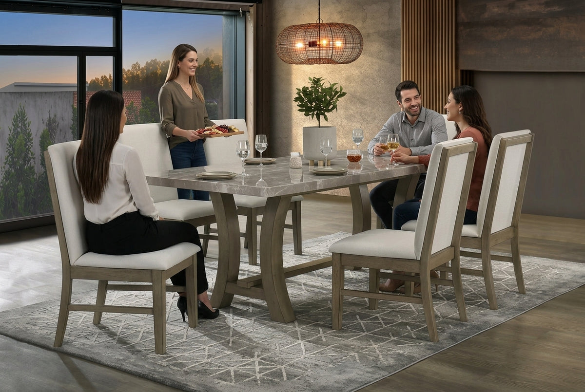 Juego de comedor Rancho  6 sillas