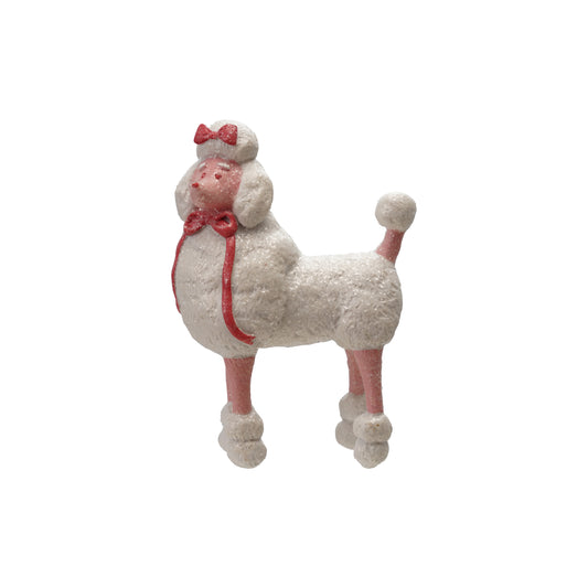 Poodle decorativo en resina