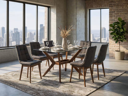 Comedor Rectangular de Vidrio