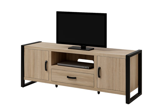 Rack TV Roble Industrial